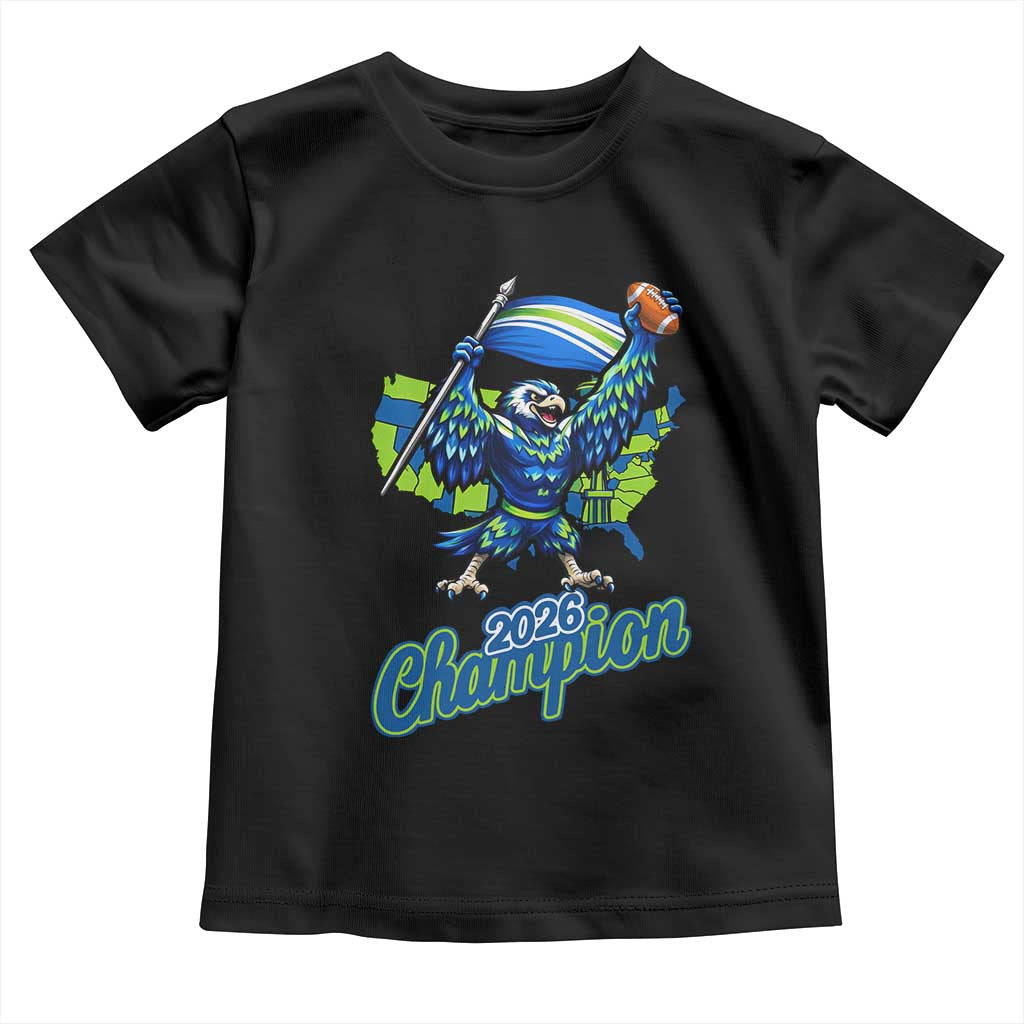 Pacific Northwest 2026 Champion Toddler T Shirt Football Fan Gift TS12 Black Print Your Wear