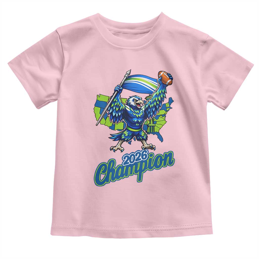 Pacific Northwest 2026 Champion Toddler T Shirt Football Fan Gift TS12 Light Pink Print Your Wear