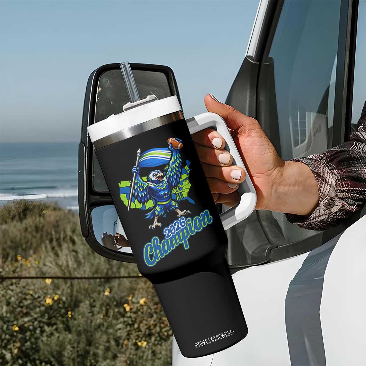 Pacific Northwest 2026 Champion Tumbler With Handle Football Fan Gift TS12 Print Your Wear