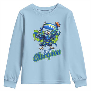 Pacific Northwest 2026 Champion Youth Sweatshirt Football Fan Gift TS12 Light Blue Print Your Wear