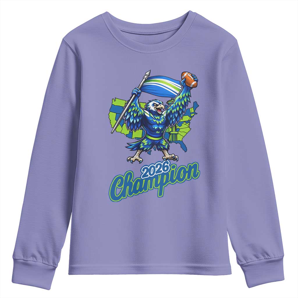 Pacific Northwest 2026 Champion Youth Sweatshirt Football Fan Gift TS12 Violet Print Your Wear