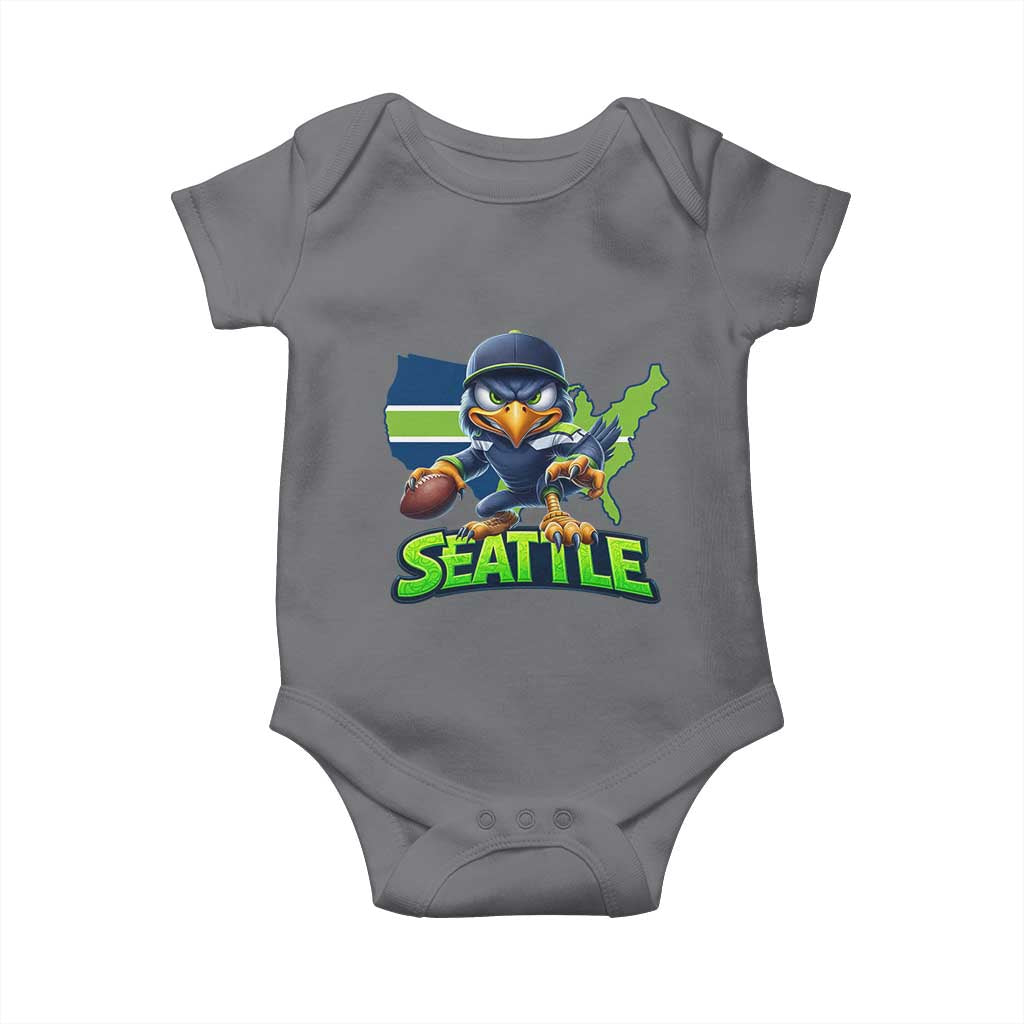 Seattle Fan Pride Baby Onesie Gift For Sports Lover TS12 Charcoal Print Your Wear