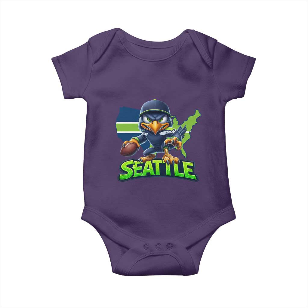 Seattle Fan Pride Baby Onesie Gift For Sports Lover TS12 Purple Print Your Wear