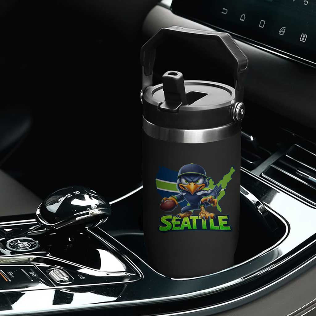 Seattle Fan Pride Flip Straw Tumbler Gift For Sports Lover TS12 Print Your Wear