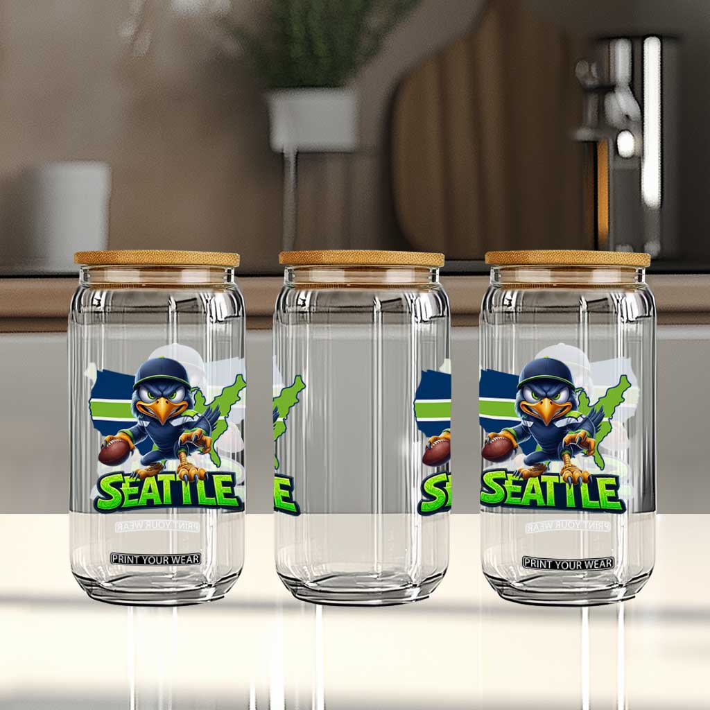 Seattle Fan Pride Glass Can Gift For Sports Lover TS12 Print Your Wear