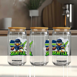 Seattle Fan Pride Glass Can Gift For Sports Lover TS12 Print Your Wear