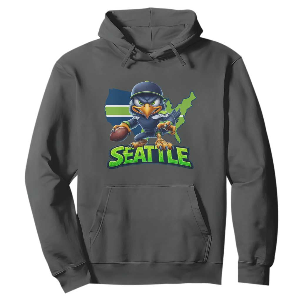 Seattle Fan Pride Hoodie Gift For Sports Lover TS12 Dark Heather Print Your Wear