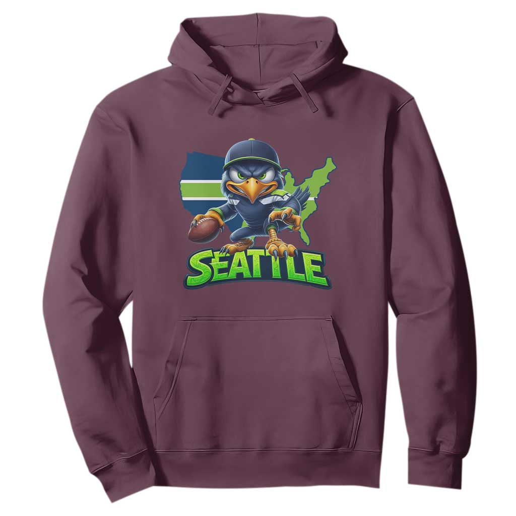 Seattle Fan Pride Hoodie Gift For Sports Lover TS12 Maroon Print Your Wear
