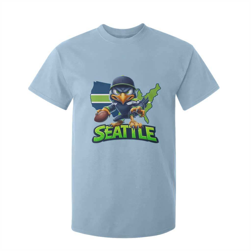 Seattle Fan Pride T Shirt For Kid Gift For Sports Lover TS12 Light Blue Print Your Wear