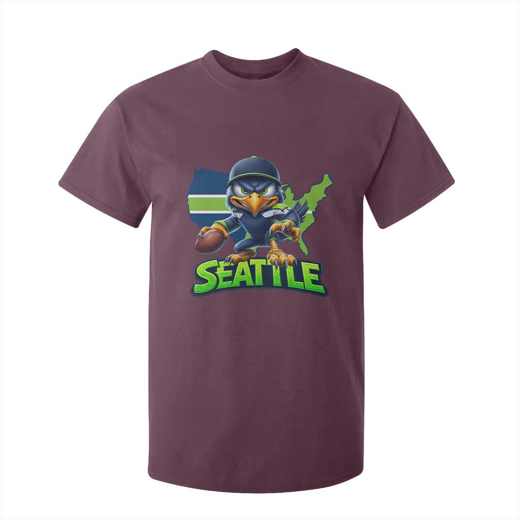 Seattle Fan Pride T Shirt For Kid Gift For Sports Lover TS12 Maroon Print Your Wear
