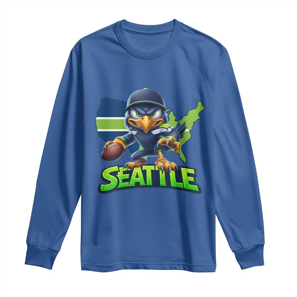 Seattle Fan Pride Long Sleeve Shirt Gift For Sports Lover TS12 Royal Blue Print Your Wear