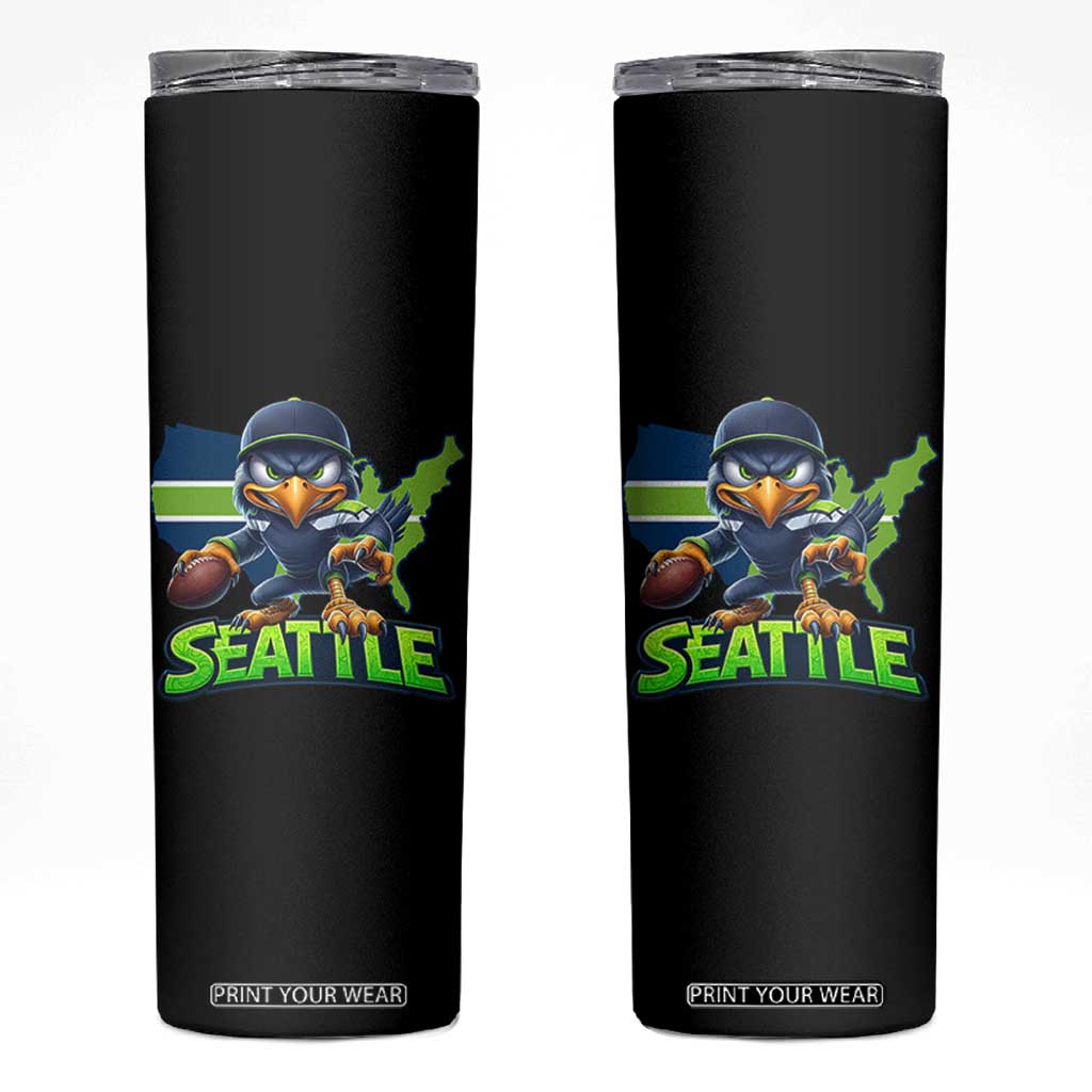 Seattle Fan Pride Skinny Tumbler Gift For Sports Lover TS12 Black Print Your Wear