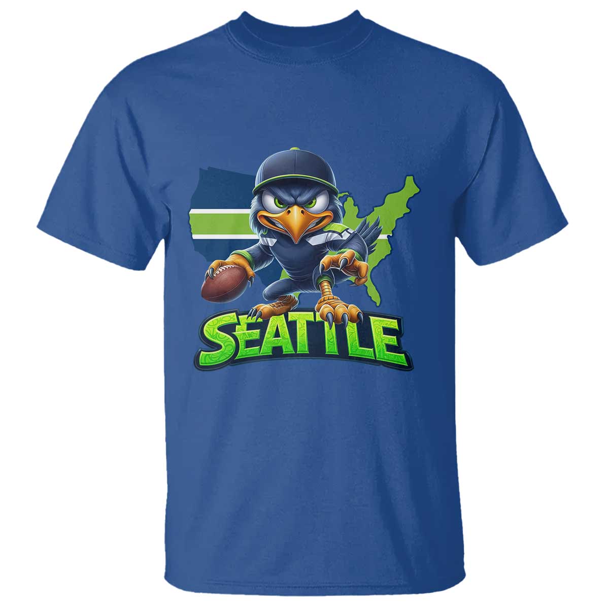 Seattle Fan Pride T Shirt Gift For Sports Lover TS12 Royal Blue Print Your Wear