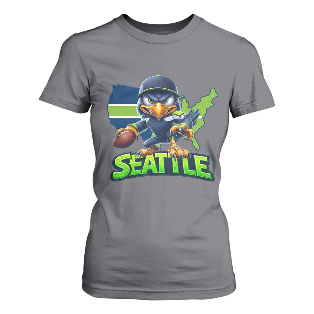 Seattle Fan Pride T Shirt For Women Gift For Sports Lover TS12 Charcoal Print Your Wear