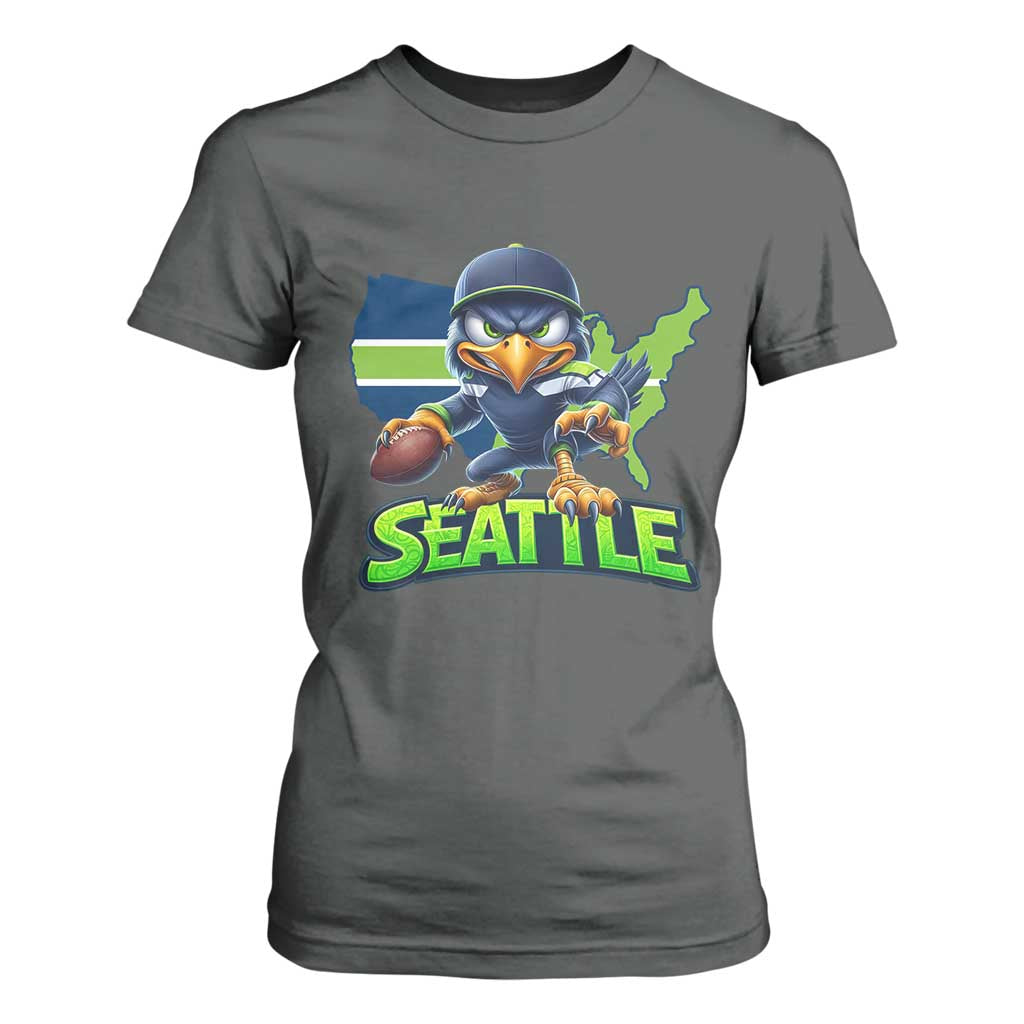 Seattle Fan Pride T Shirt For Women Gift For Sports Lover TS12 Dark Heather Print Your Wear