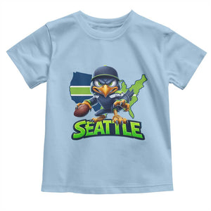 Seattle Fan Pride Toddler T Shirt Gift For Sports Lover TS12 Light Blue Print Your Wear