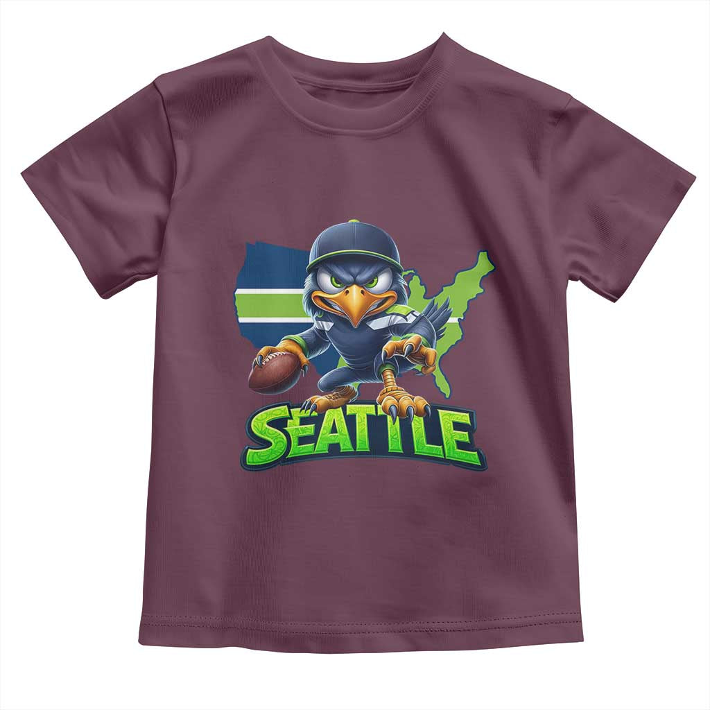 Seattle Fan Pride Toddler T Shirt Gift For Sports Lover TS12 Maroon Print Your Wear