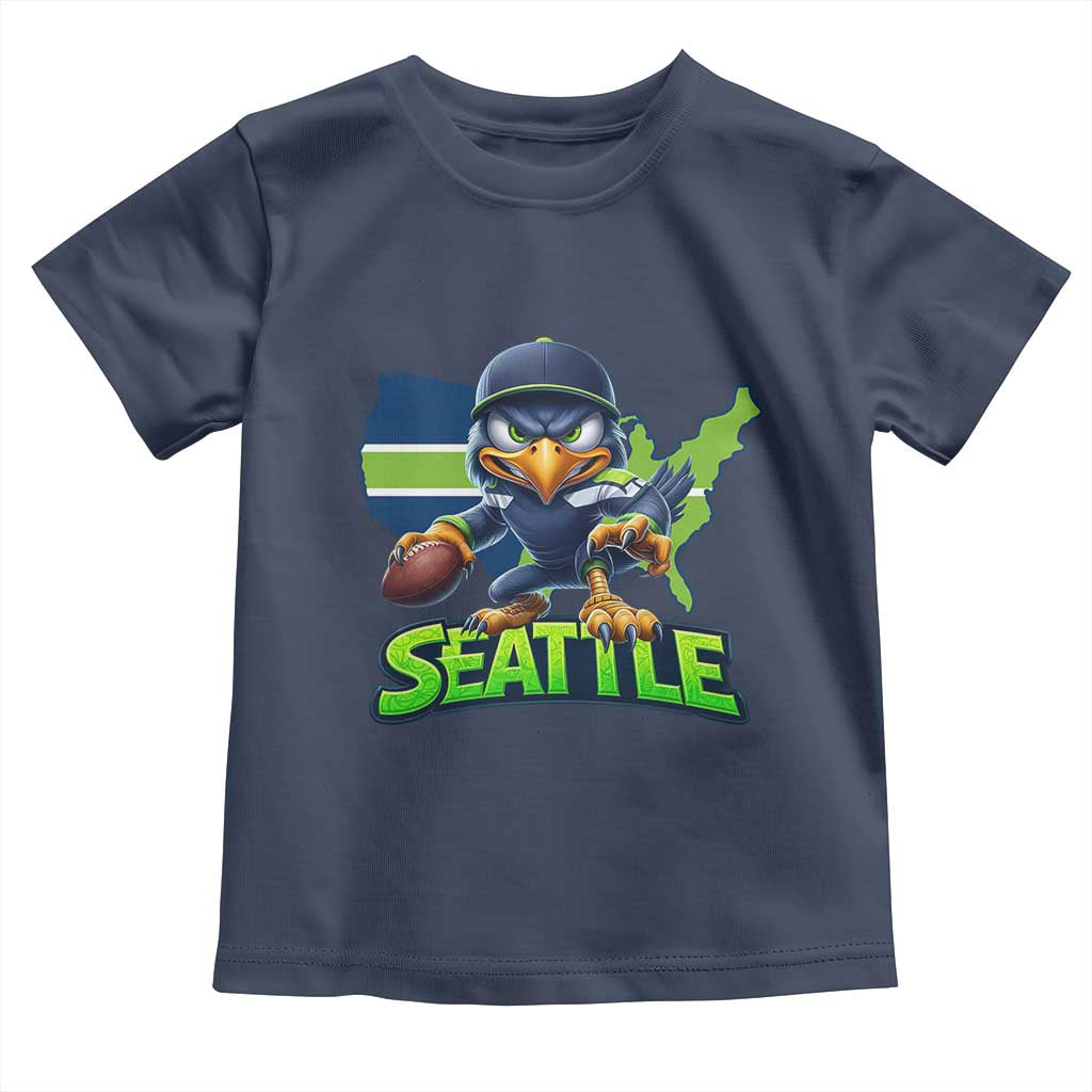 Seattle Fan Pride Toddler T Shirt Gift For Sports Lover TS12 Navy Print Your Wear