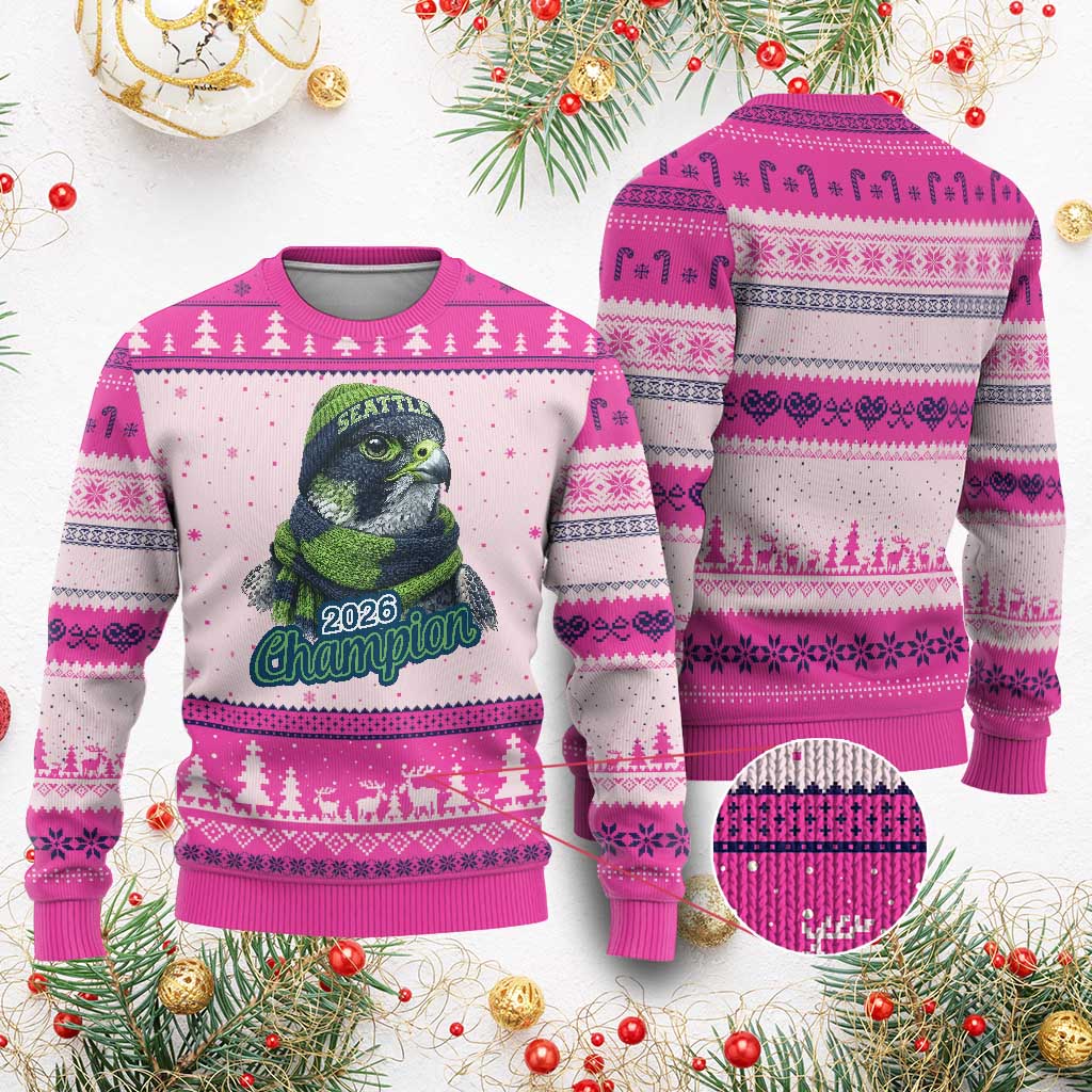 2026 Champion Pride Ugly Christmas Sweater Gift For Northwest Sports Fans TS12 Hot Pink Print Your Wear