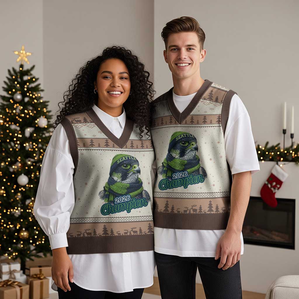 2026 Champion Pride V-Neck Knit Sweater Vest Gift For Northwest Sports Fans TS12 Mocha Mousse Print Your Wear