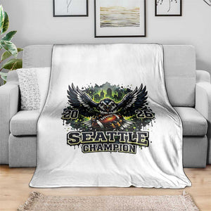 2026 Champion Throw Blanket Gift For Seattle Sports Fans TS12 Print Your Wear