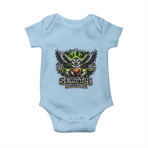 2026 Champion Baby Onesie Gift For Seattle Sports Fans TS12 Light Blue Print Your Wear