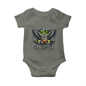 2026 Champion Baby Onesie Gift For Seattle Sports Fans TS12 Military Green Print Your Wear