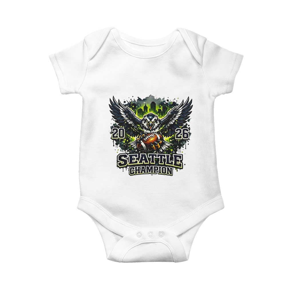 2026 Champion Baby Onesie Gift For Seattle Sports Fans TS12 White Print Your Wear