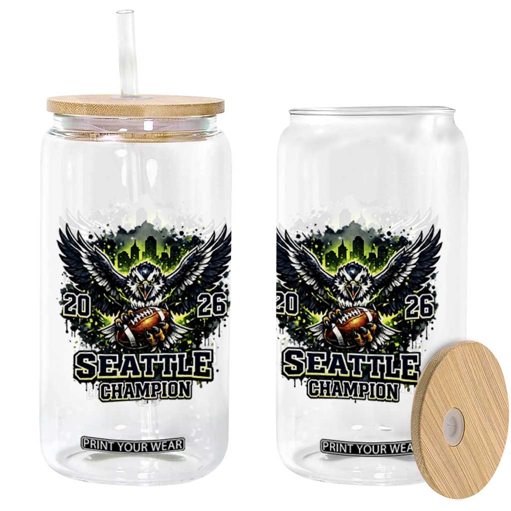 2026 Champion Glass Can Gift For Seattle Sports Fans TS12 Print Your Wear