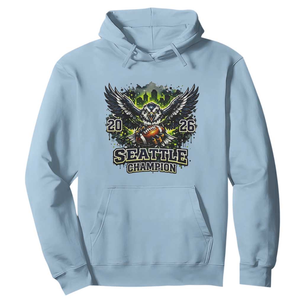 2026 Champion Hoodie Gift For Seattle Sports Fans TS12 Light Blue Print Your Wear