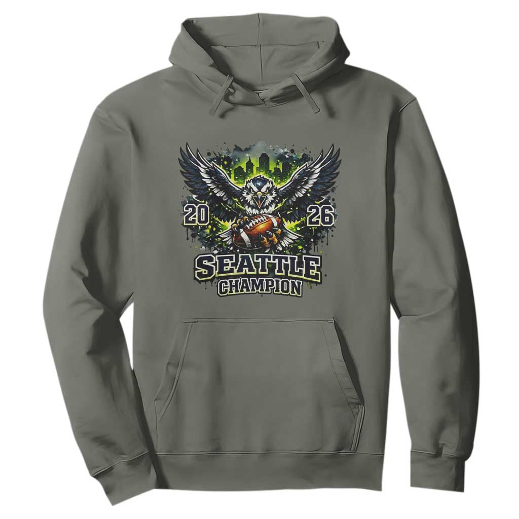 2026 Champion Hoodie Gift For Seattle Sports Fans TS12 Military Green Print Your Wear
