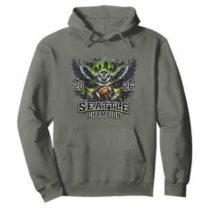 2026 Champion Hoodie Gift For Seattle Sports Fans TS12 Military Green Print Your Wear