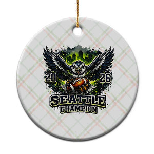2026 Champion Ceramic Ornament Gift For Seattle Sports Fans TS12 1pc Christmas Plaid Print Your Wear