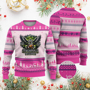 2026 Champion Ugly Christmas Sweater Gift For Seattle Sports Fans TS12 Hot Pink Print Your Wear