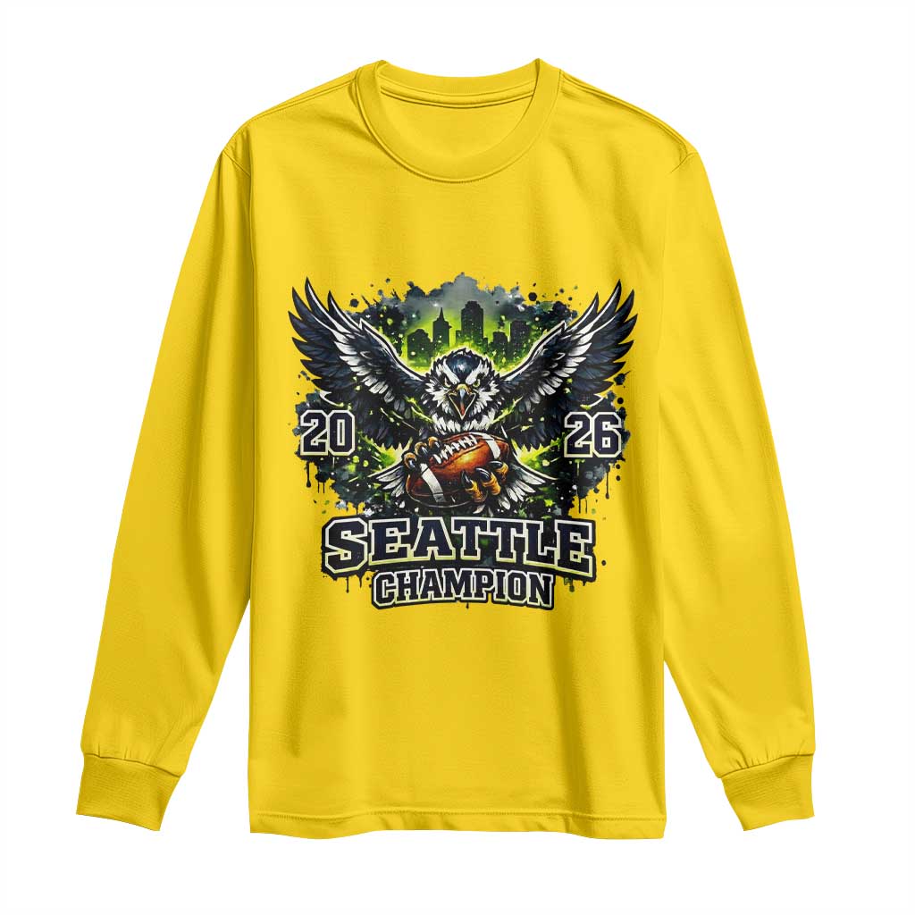 2026 Champion Long Sleeve Shirt Gift For Seattle Sports Fans TS12 Daisy Print Your Wear