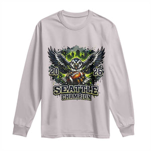2026 Champion Long Sleeve Shirt Gift For Seattle Sports Fans TS12 Ice Gray Print Your Wear