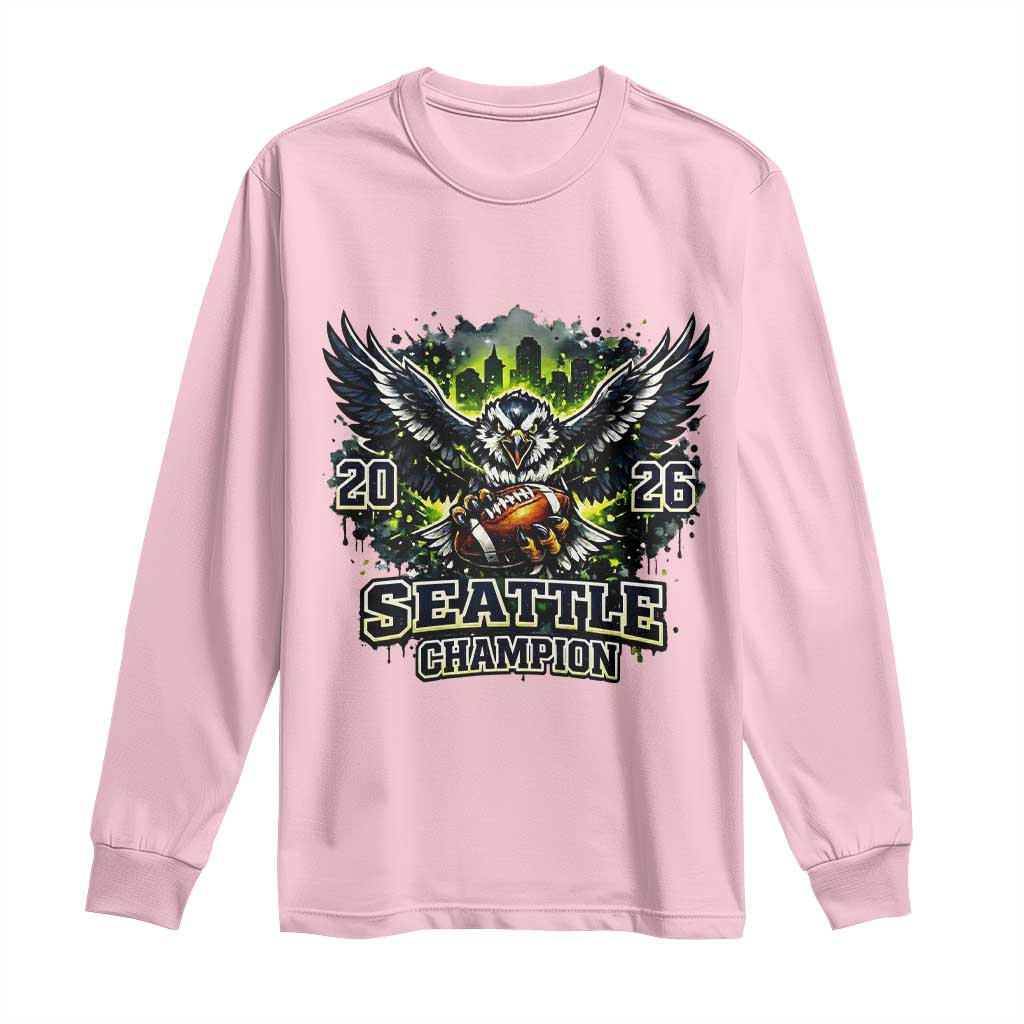 2026 Champion Long Sleeve Shirt Gift For Seattle Sports Fans TS12 Light Pink Print Your Wear