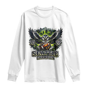 2026 Champion Long Sleeve Shirt Gift For Seattle Sports Fans TS12 White Print Your Wear