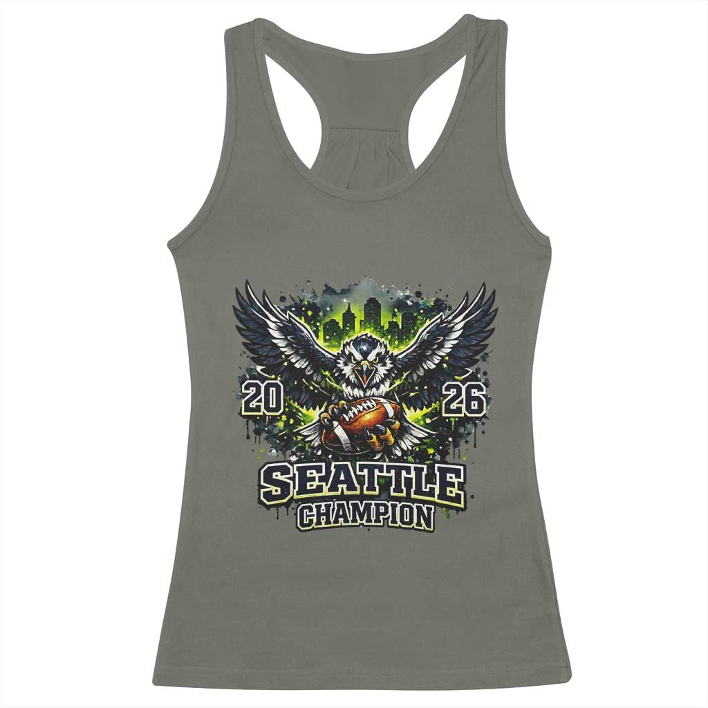 2026 Champion Racerback Tank Top Gift For Seattle Sports Fans TS12 Military Green Print Your Wear