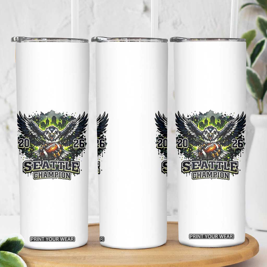 2026 Champion Skinny Tumbler Gift For Seattle Sports Fans TS12 Print Your Wear