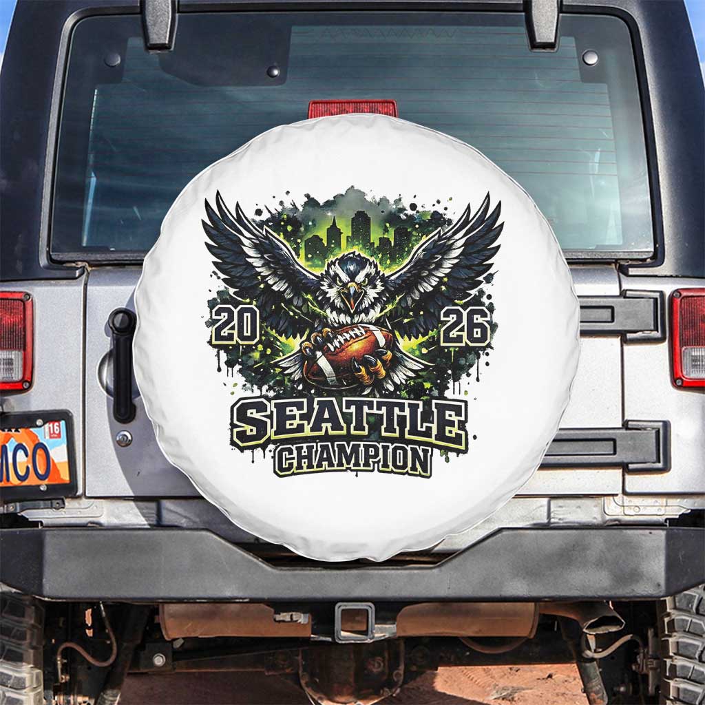 2026 Champion Spare Tire Cover Gift For Seattle Sports Fans TS12 No hole White Print Your Wear