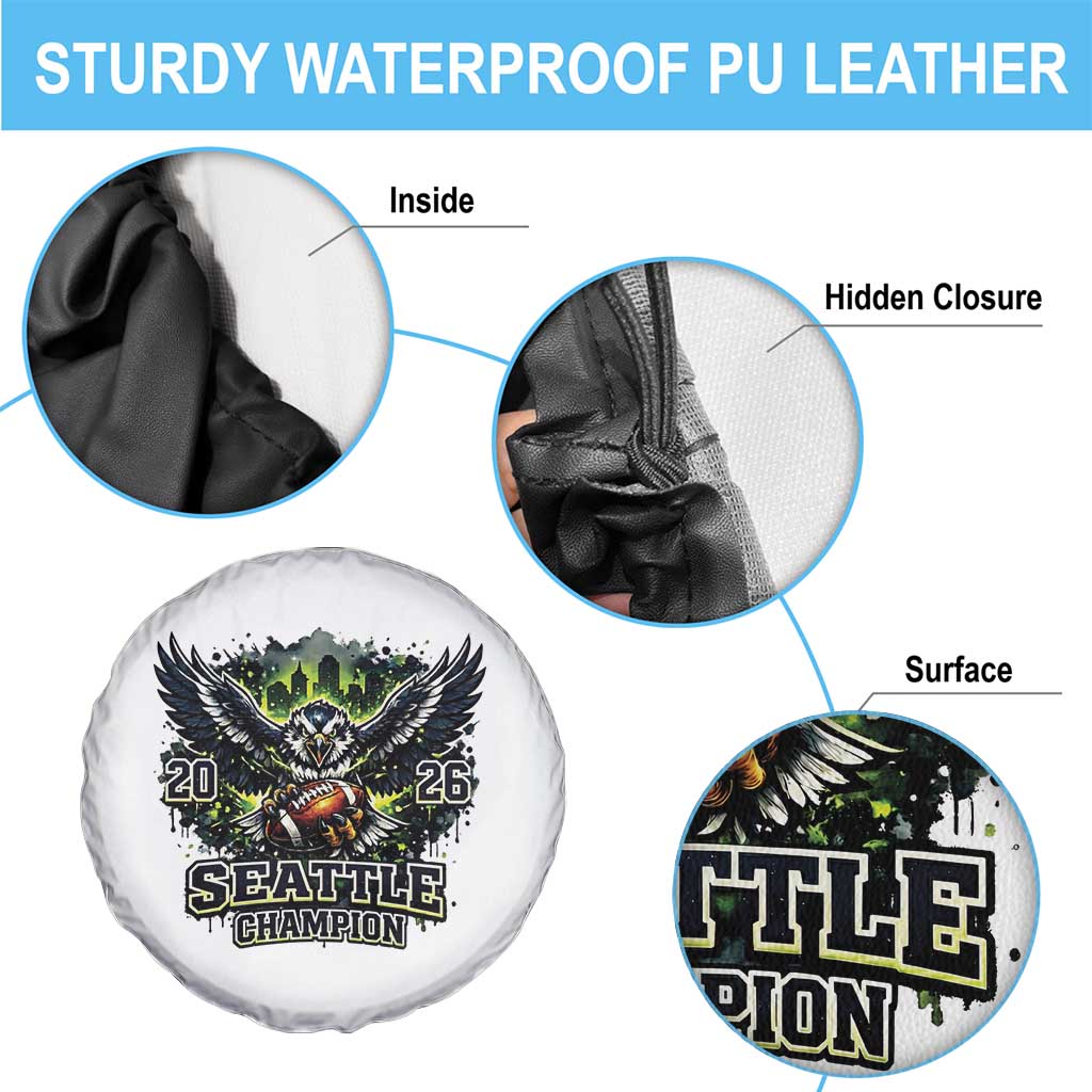 2026 Champion Spare Tire Cover Gift For Seattle Sports Fans TS12 Print Your Wear