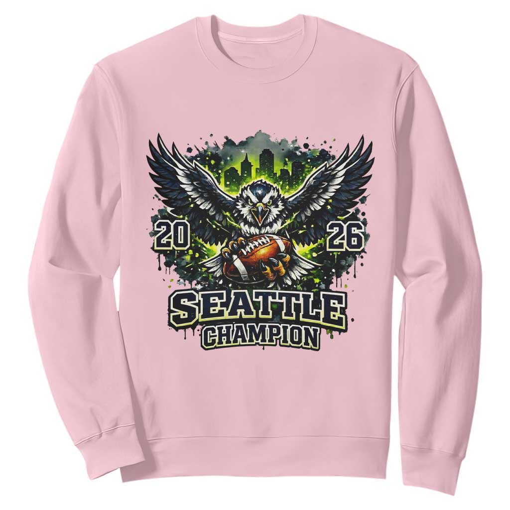 2026 Champion Sweatshirt Gift For Seattle Sports Fans TS12 Light Pink Print Your Wear