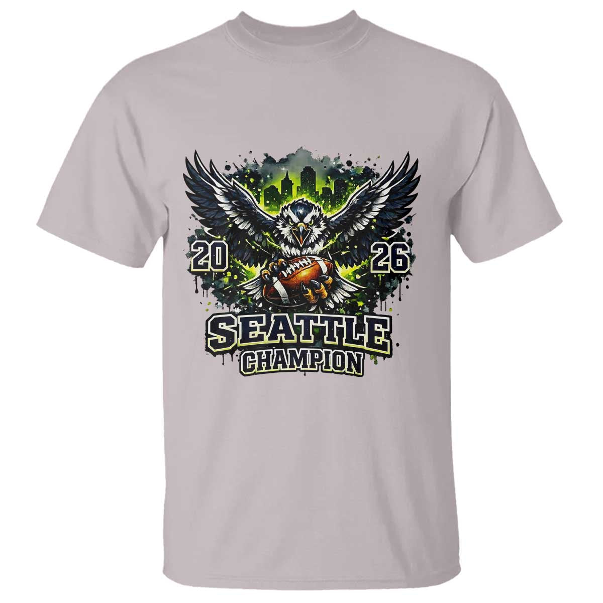 2026 Champion T Shirt Gift For Seattle Sports Fans TS12 Ice Gray Print Your Wear