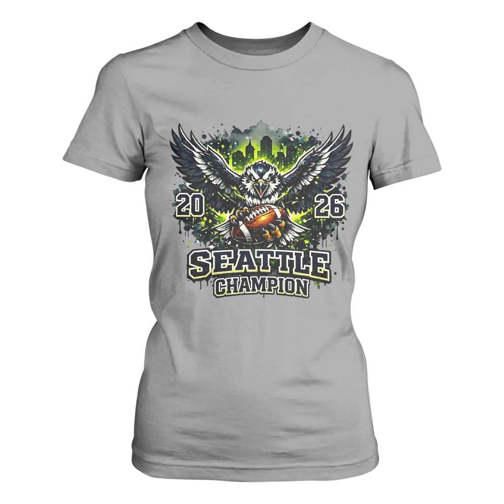 2026 Champion T Shirt For Women Gift For Seattle Sports Fans TS12 Sport Gray Print Your Wear