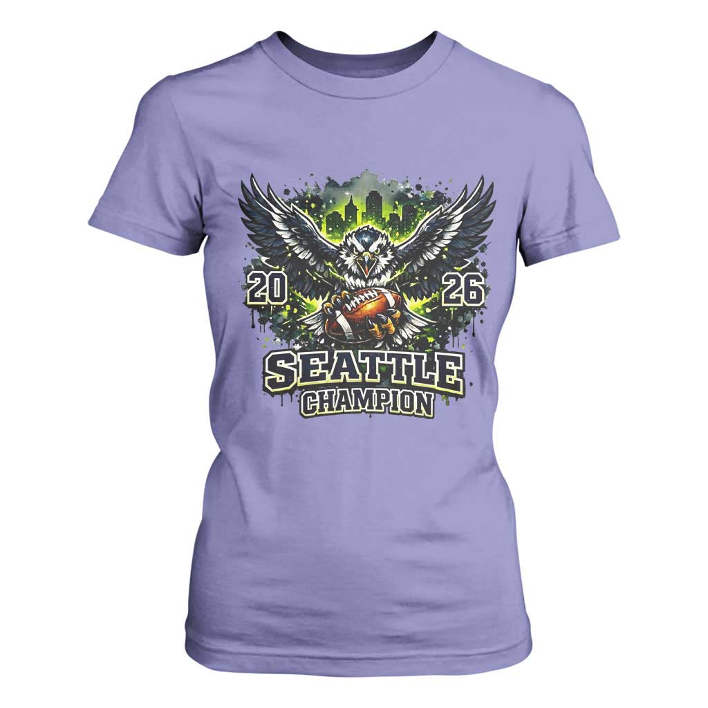 2026 Champion T Shirt For Women Gift For Seattle Sports Fans TS12 Violet Print Your Wear