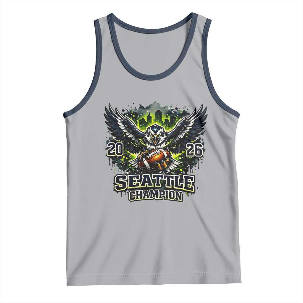 2026 Champion Tank Top Gift For Seattle Sports Fans TS12 Athletic Heather Navy Print Your Wear