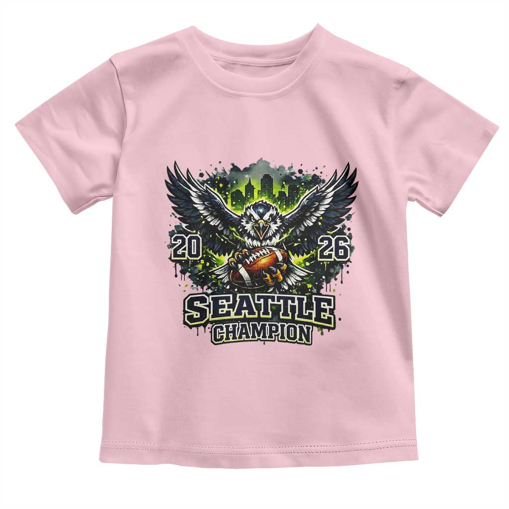 2026 Champion Toddler T Shirt Gift For Seattle Sports Fans TS12 Light Pink Print Your Wear