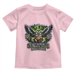 2026 Champion Toddler T Shirt Gift For Seattle Sports Fans TS12 Light Pink Print Your Wear