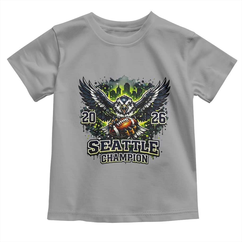 2026 Champion Toddler T Shirt Gift For Seattle Sports Fans TS12 Sport Gray Print Your Wear